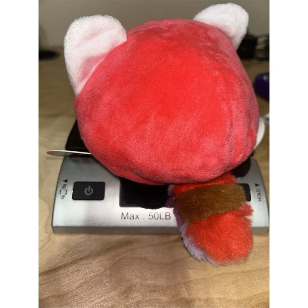 TEETURTLE Reversable Narwhal Rainbow‎ and Red Plush Happy and Angry